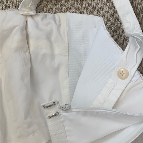 JCREW Party White Embossed Floral Dress 8 - Picture 15 of 15